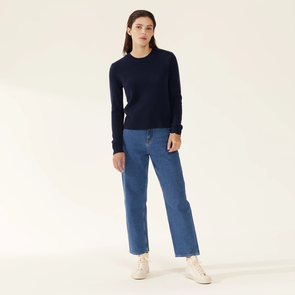 Italic Cashmere Mila Navy Sweater